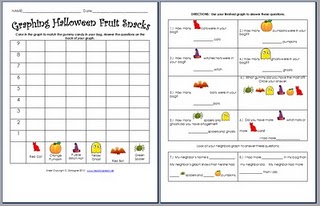 Dem Bones Graph and Other Edible Hallloween Learning!