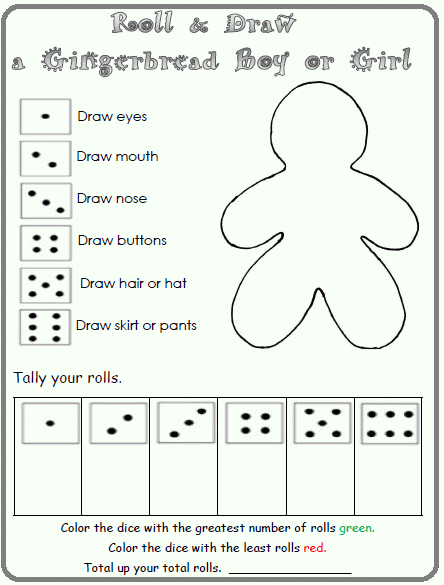 Snowman And Gingerbread Printables