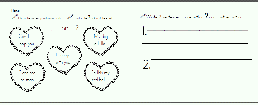 Valentine's day writing ideas for kindergarten